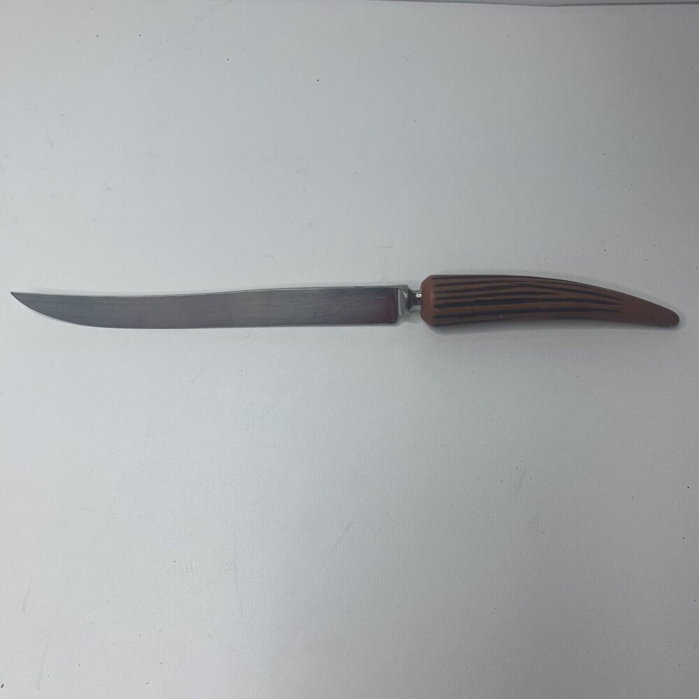 Vintage E. Parker & Sons Sheffield England Stainless Steel Carving Knife 13”